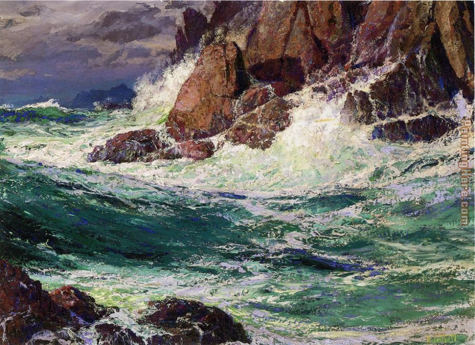 Stormy Seas painting - Edward Henry Potthast Stormy Seas art painting